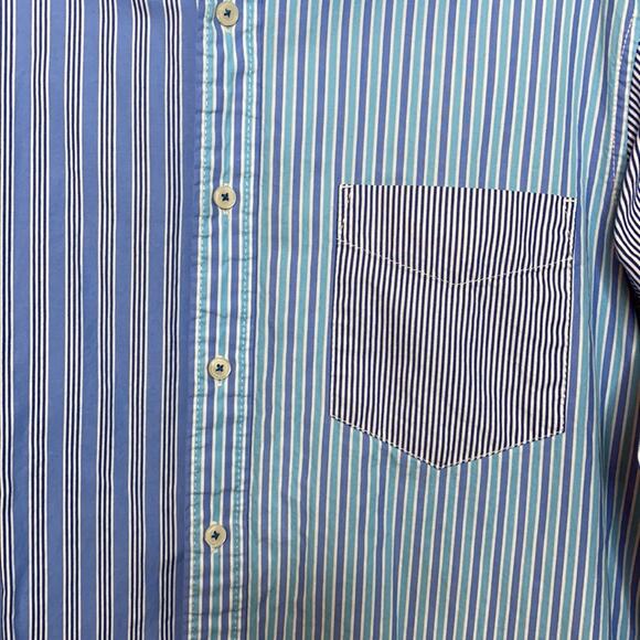 Men’s Boden 100% cotton mixed stripe button down dress shirt medium - Picture 2 of 5